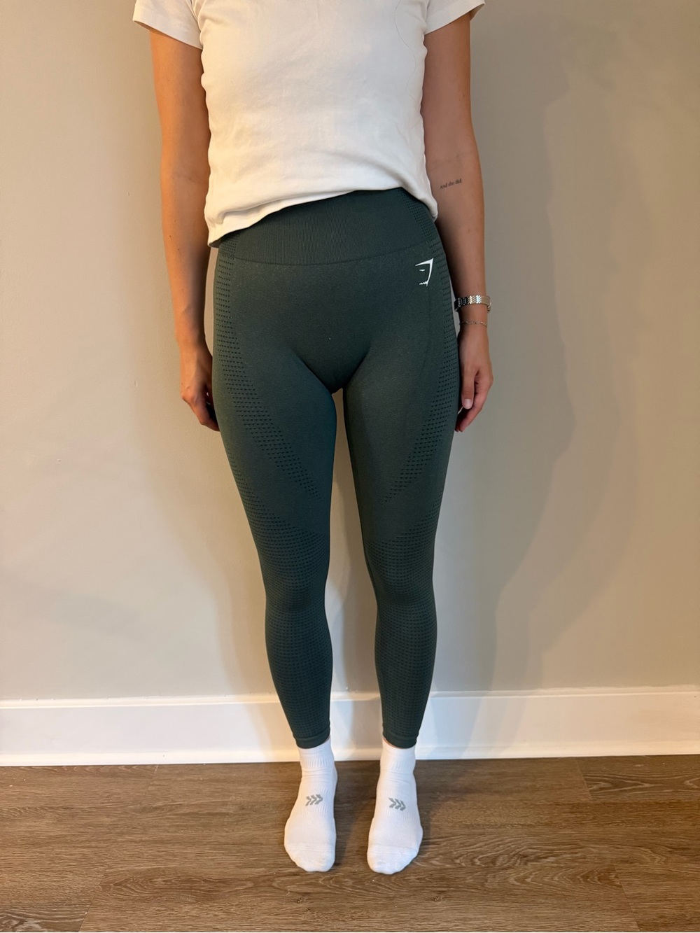 Gymshark Dark Green Seamless Leggings